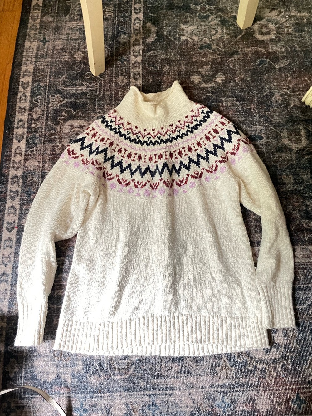 🍒Cotton ragg roll neck sweater🍒